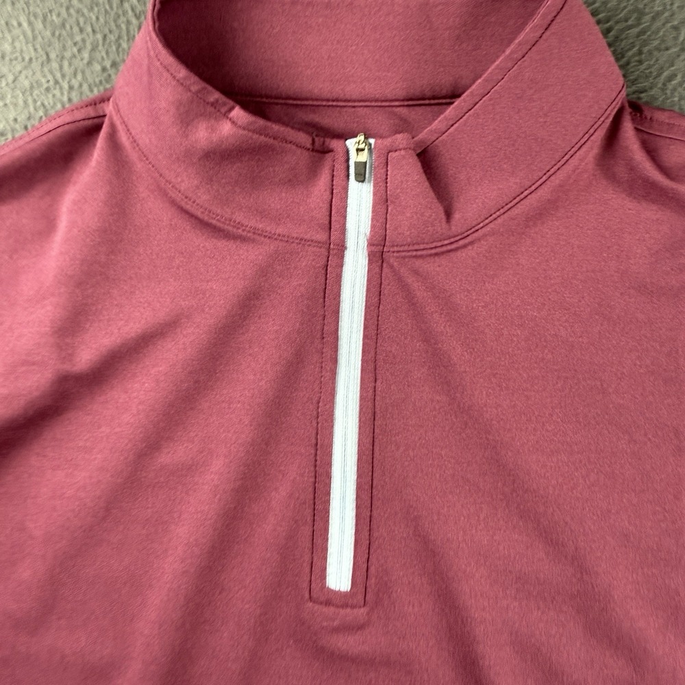 Peter Millar Vest Men's 2XL Purple Golf Galway Stretch 1/4 Zip Performance Sport - Picture 6 of 12
